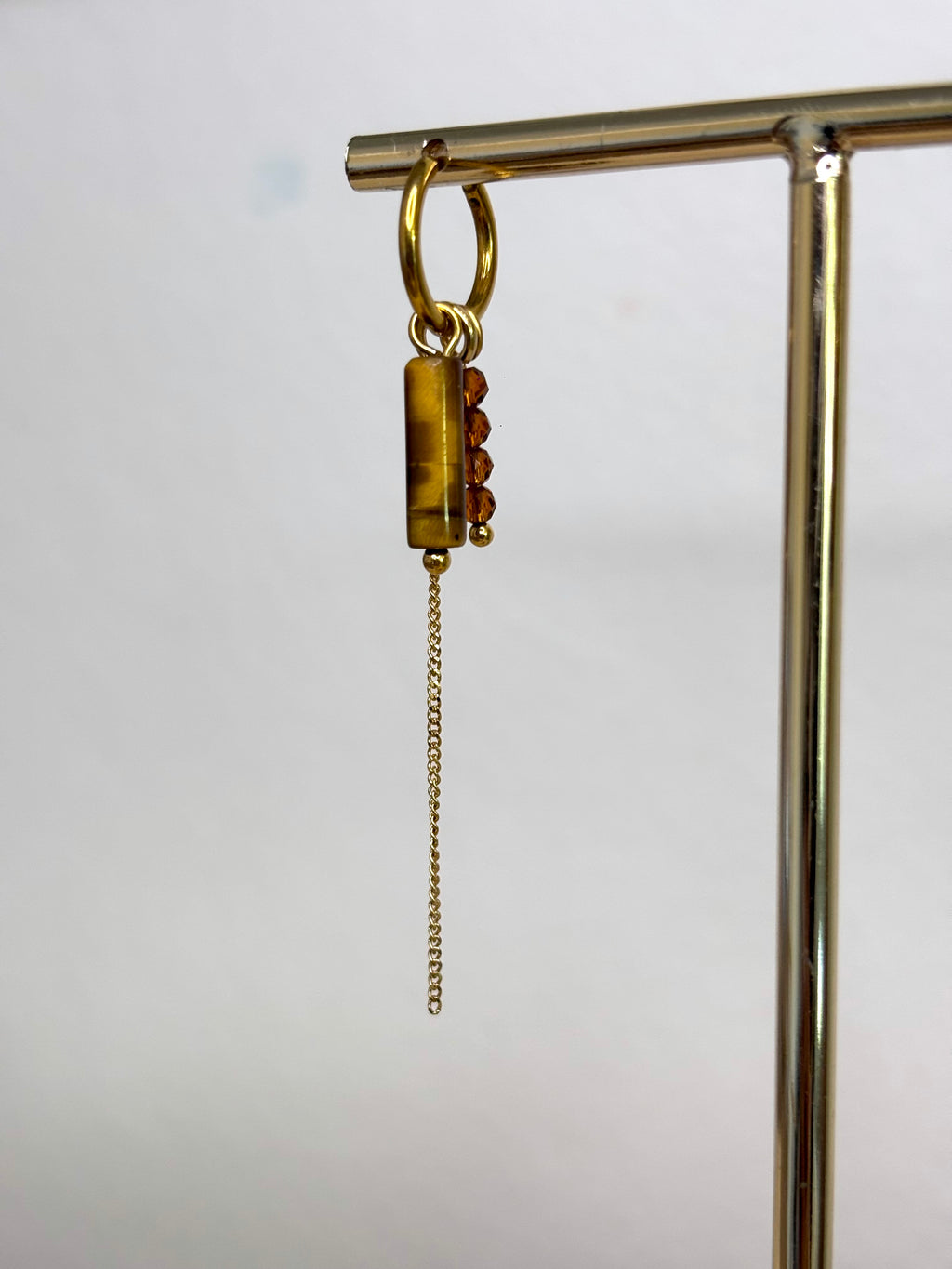 Oorbelhangers combi bruin