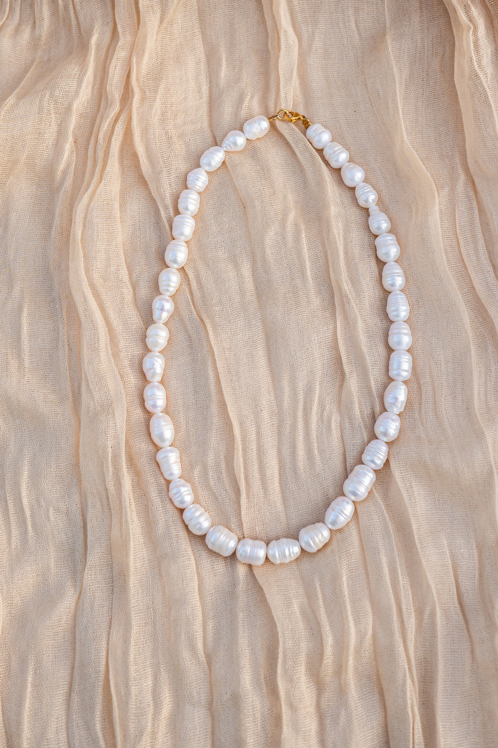 Ketting zoetwaterparels groot
