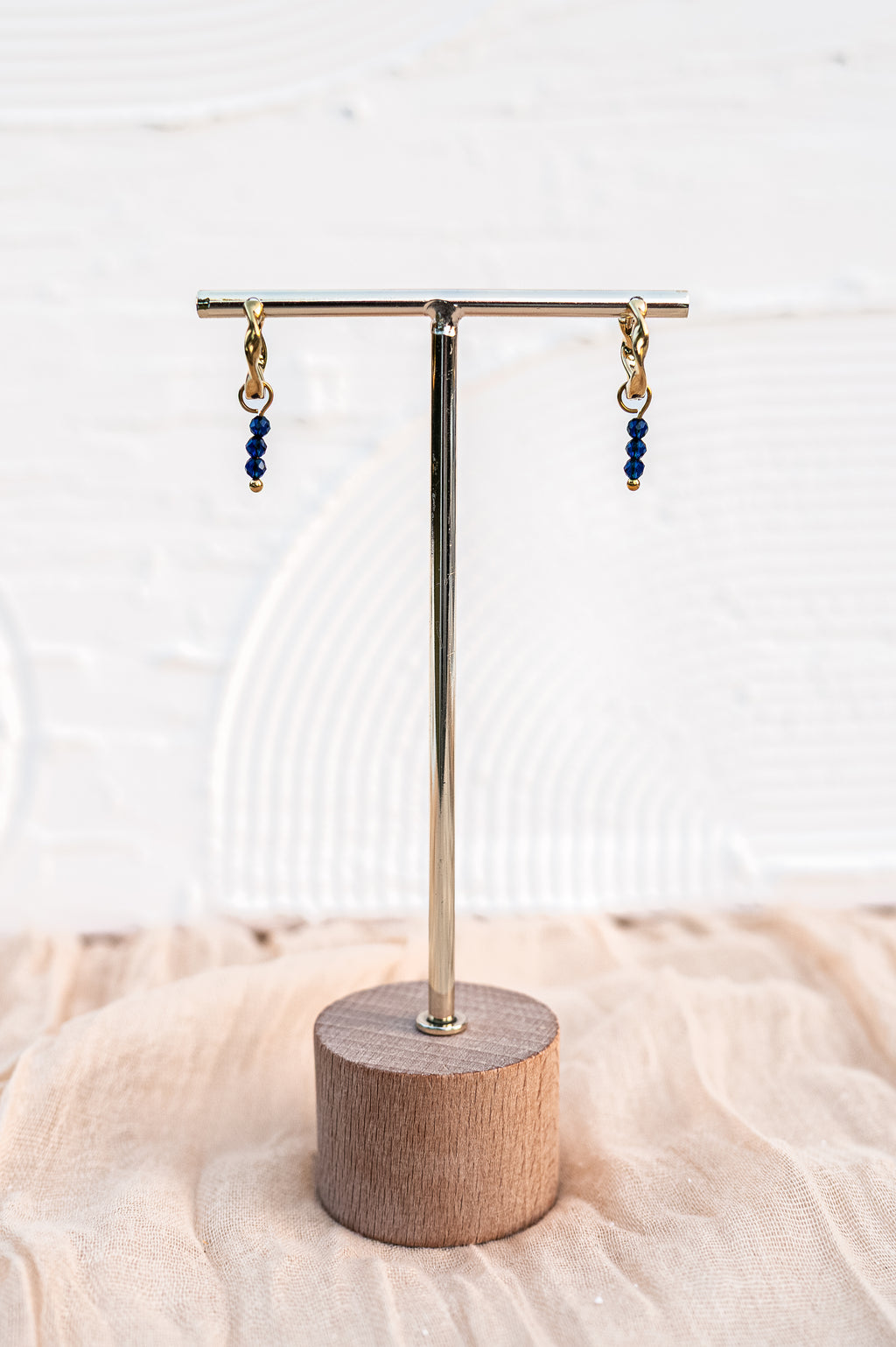 Oorbelhangers donker blauw