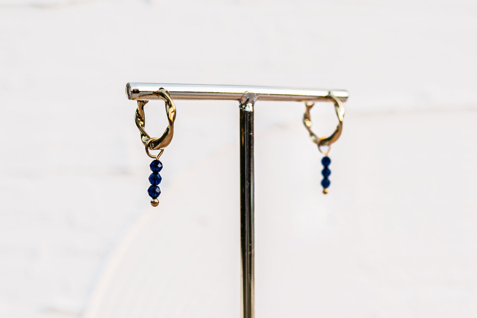 Oorbelhangers donker blauw