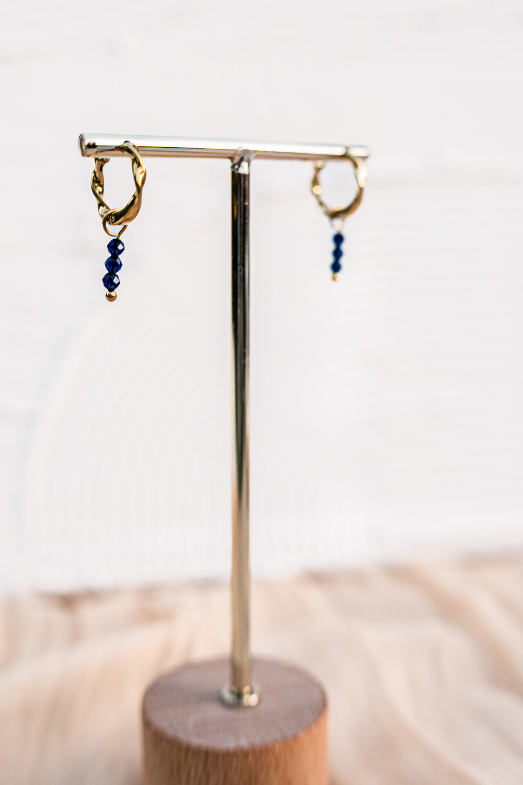 Oorbelhangers donker blauw