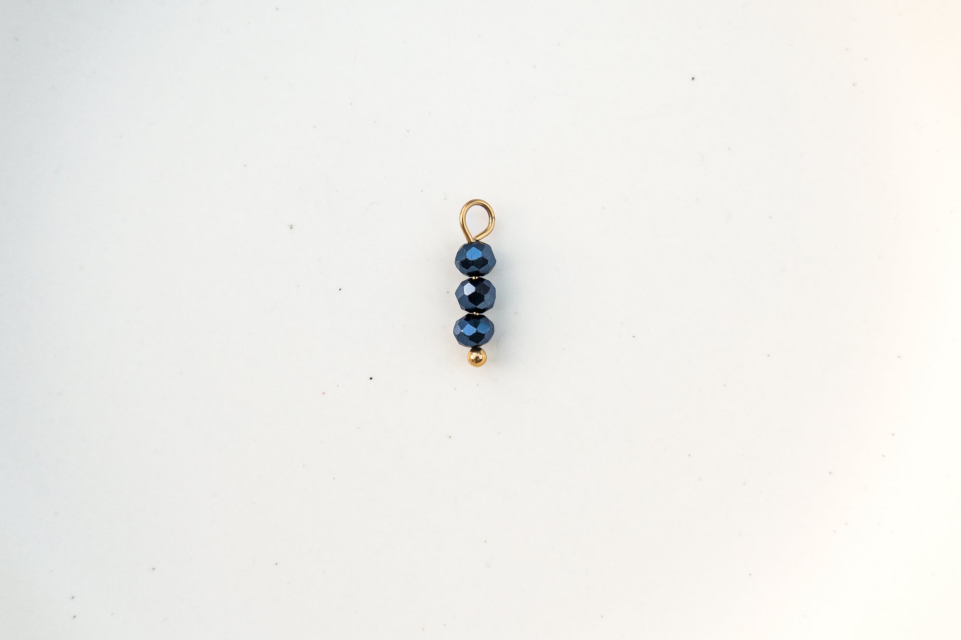 Oorbelhangers shiny blueish black