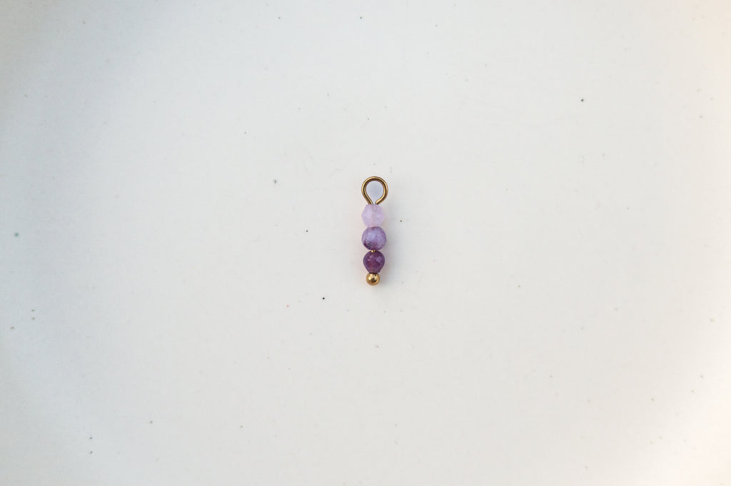 Oorbelhangers purple gradient