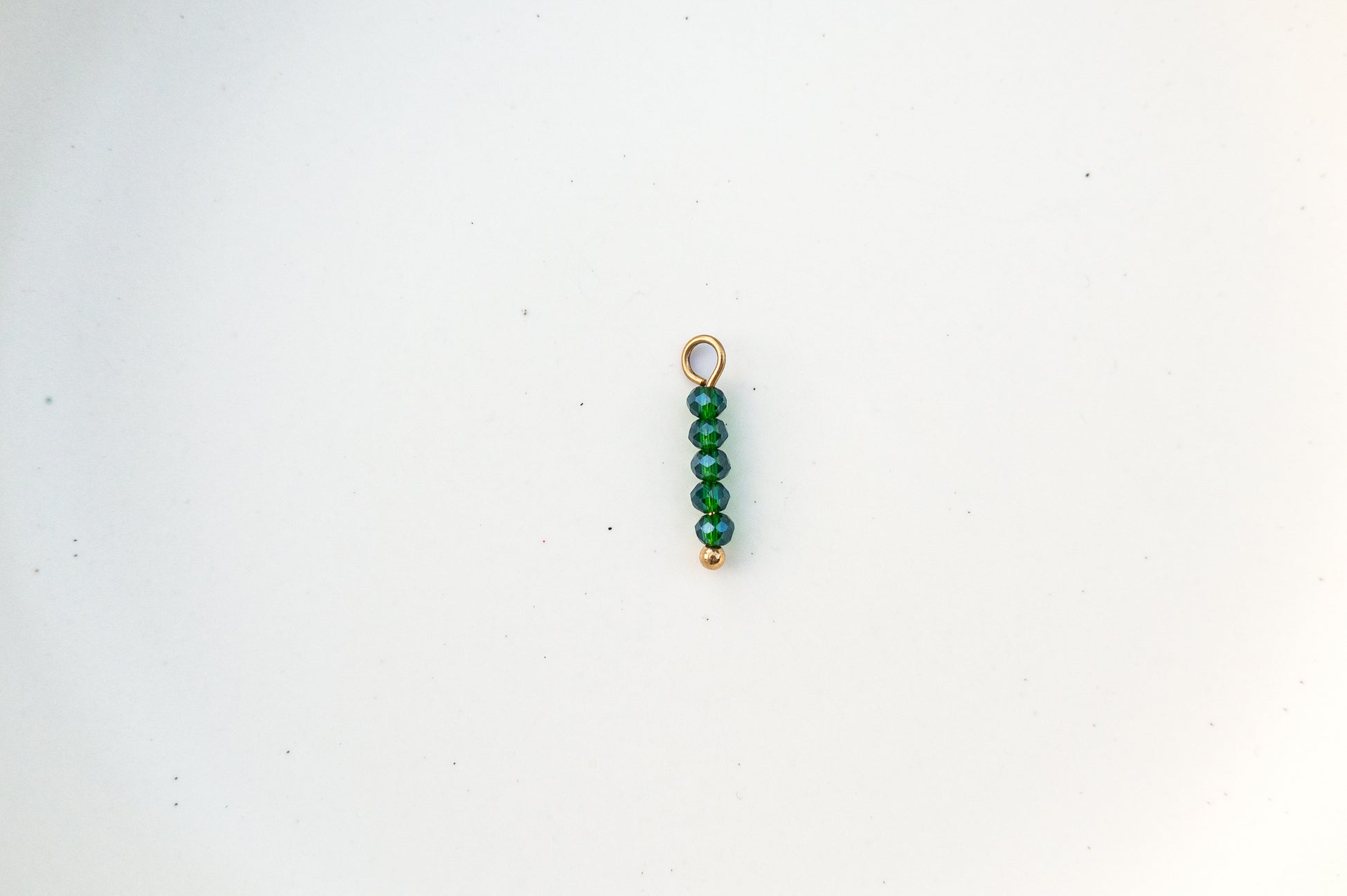 Oorbelhangers emerald green