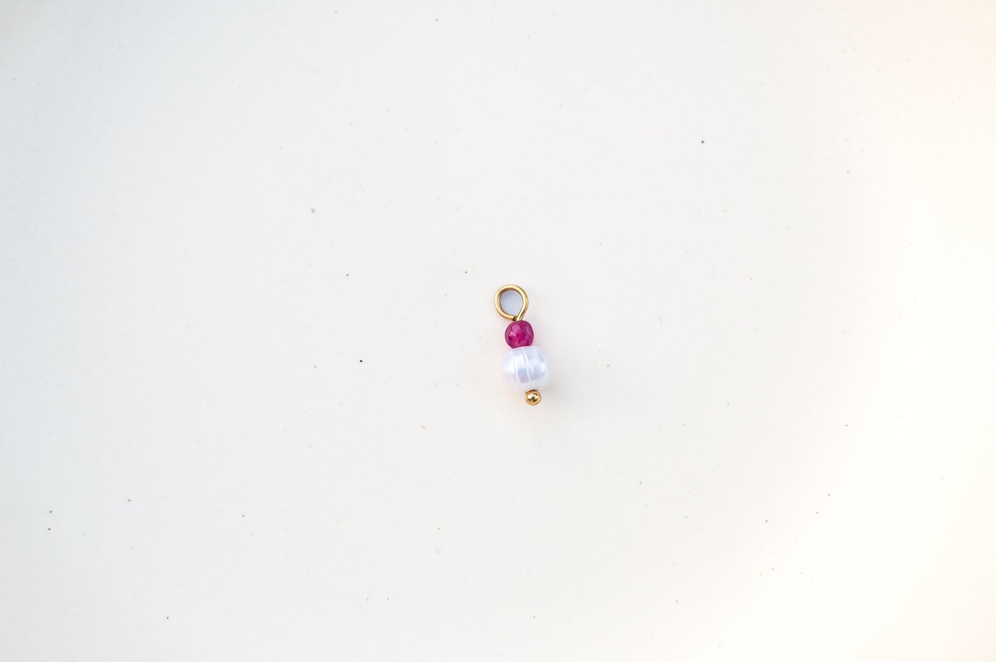 Oorbelhangers fuchsia pearl
