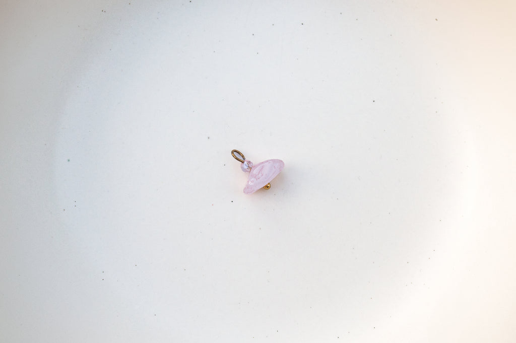 Oorbelhangers pink stone