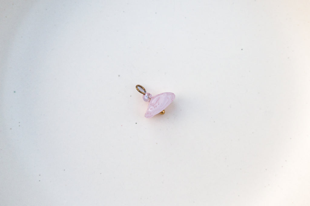 Oorbelhangers pink stone