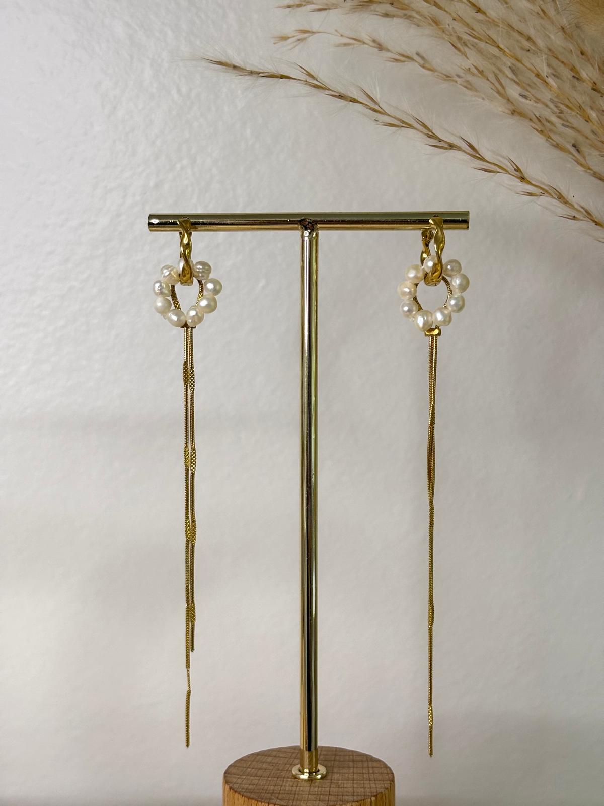 Oorbelhangers combi snake long